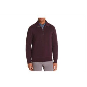 NWT The Men's Store at Bloomingdale's Mens XL 1/4 Zip Pullover Sweater Jacket